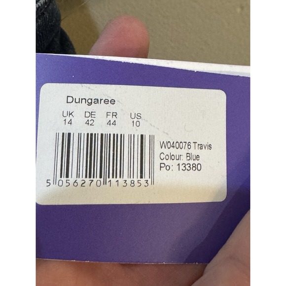 Seraphine‎ Maternity Denim Overalls Womens Size 10 Straight - Picture 6 of 12